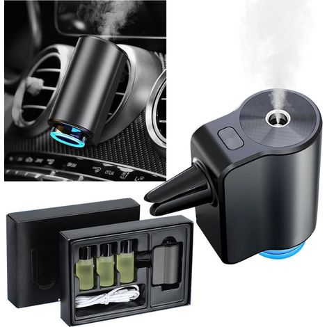 Intelligent car aroma diffuser with air freshener function, rechargeable, including 3 bottles of essential oil (eau de cologne) (1/5)
