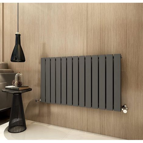 600 x 884mm Single Designer Flat Panel Central Heating Radiator ANTHRACITE
