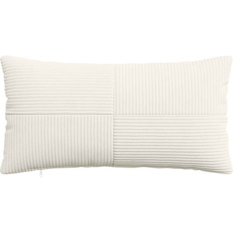 vidaXL Funda de almohada 6 pcs ALMELO Crema 40 x 80 cm pana (1/2)