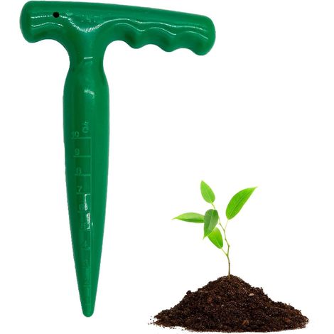 Blumenzwiebel-Pflanzwerkzeug, Garten-Stanzwerkzeug, Dibber zum Pflanzen, ideales Werkzeug zum Pflanzen von Garten-Dibber, ideales Werkzeug für Gemüse- und Blumenpflanzgefäße (grün)