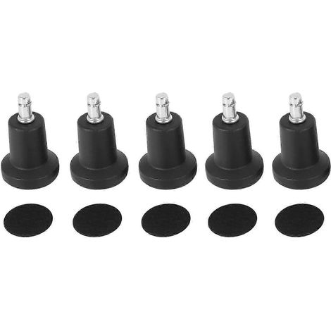 Patins de rechange à profil haut pour chaises de bureau sans roulettes et tabourets de bar, patins fixes, lot de 5 (1/5)