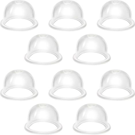 10 Pièces Pompe D'amorce pour Tondeuse, Poire Amorcage Pompe D'ampoule D'amorce 19mm Transparente Tasse D'huile de Carburateur Poire Amorcage Debroussailleuse pour Souffleur Tondeuse (1/5)