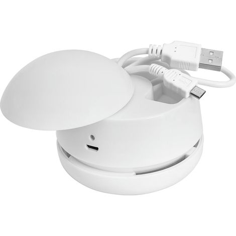 Mini aspirateur de Table Blanc Rechargeable USB (1/3)