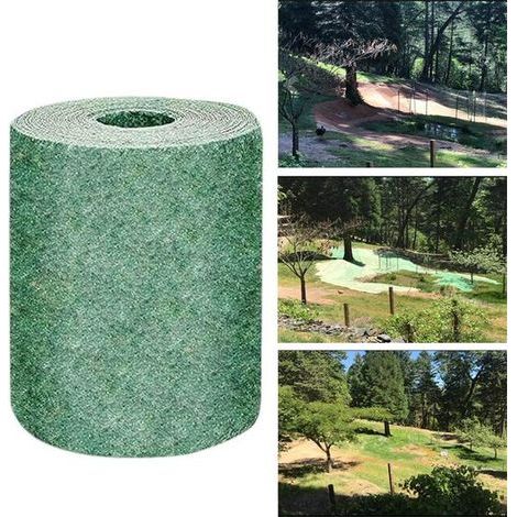 Rouleau de tapis de semis de gazon – Tapis de pelouse tout-en-un avec fertilisation et protection – Déroulez, semez et laissez pousser pour obtenir une pelouse dense et verte. (1/5)