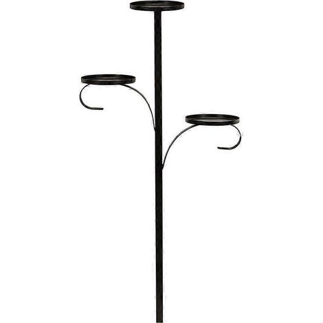 Schwarze Weihnachtsbaumdekorationen von TripleTree, Baumkerzenhalter, Weihnachtsleuchter, dreistöckige Kerzenständer (1/5)