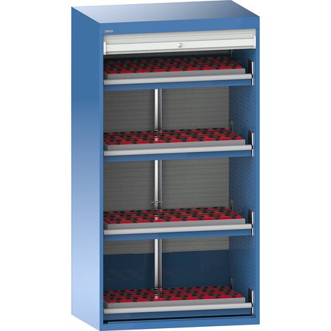 LISTA, Armoire à rideaux CNC, 4 tiroirs, 96 supports ISO-SK 50