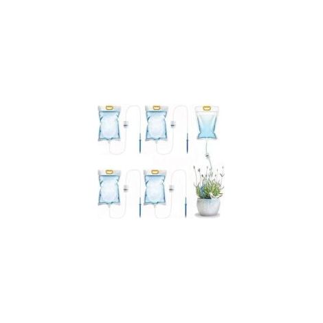 Set mit 5 einstellbaren Tropfbewässerungsbeuteln, 3,5 l, automatisches Bewässerungssystem für Zimmer- und Gartenpflanzen - Crezuo (1/4)