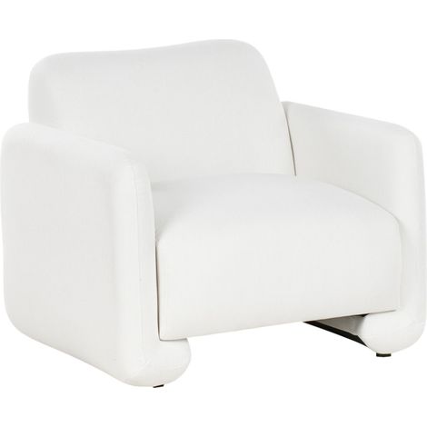 Sessel SALAND Stoff Weiß