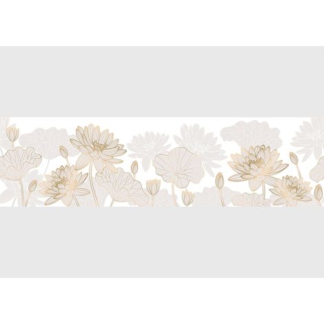 AG Design Bordura Autoadesiva Fiori, AWB 8438  Decorazione Impermeabile per Pareti, Mobili, Carte da Parati, Rivestimenti Murali e Porte, Pellicola, Multicolore  Larghezza 500 cm x Altezza 13,8 cm (1/5)