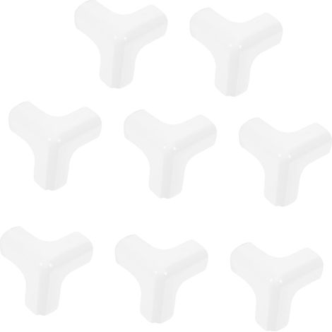 8 protège-coins pour meubles, silicone, blanc, pour armoires (1/5)