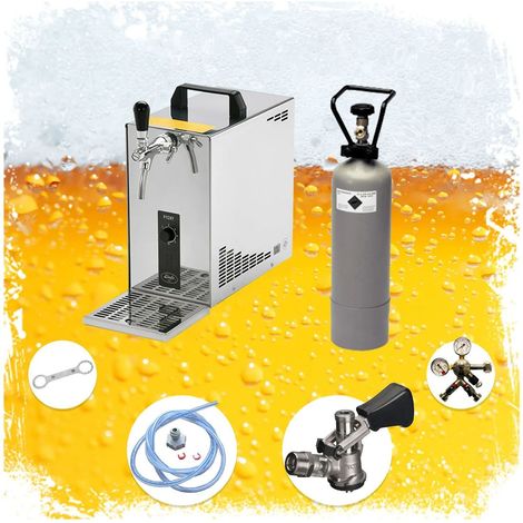 Ensemble complet - Tireuse a biere - PYGMY 25 machine a biere, pompe a biere 1 ligne, 35 litres/h, Green Line, KEG: Type G