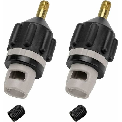 Green Mobility-2 PCS Adaptateur de Kayak en Plastique Adaptateur de Valve à Air Standard Adaptateur Sup Compresseur Étanche Adaptateur Pompe Kayak Embout de Gonflage pour Bateaux Pneumatique Board Kay (1/5)