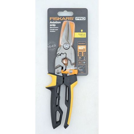 [NEUWERTIG] B-Ware Fiskars Blechschere PowerGear Schere Schneidwerkzeug ergonomisch schwarz bis (1/2)