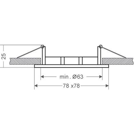 TRADE SHOP - Porta Faretto Portafaretto Quadrato Incasso Acciaio Lampada Led Gu10 - (1/3)