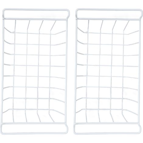 Panier de rangement en fil de congélateur, 2 pièces, organisateur de bac suspendu, support métallique avec revêtement PE L 44.5cm X L 24.5cm H 20cm (1/5)