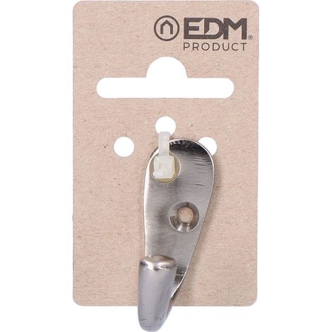 Colgador sencillo laton niquel mate edm (1/3)