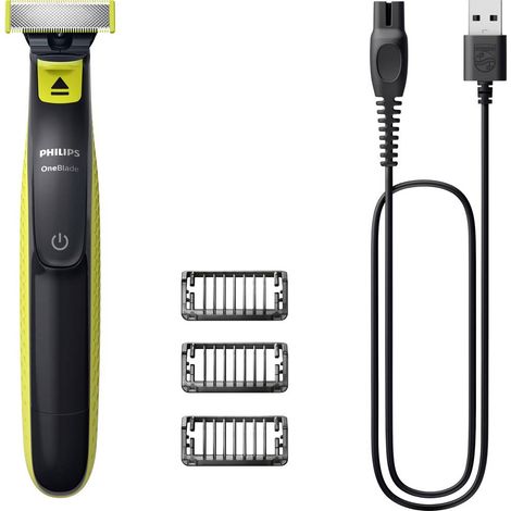 Rasoio a lamina Philips Norelco OneBlade a batteria Nero/Lime [QP2724/10] (1/3)