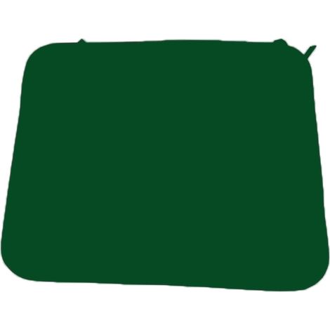 Luxury Piped Waterproof Seat Pads - Single Green Cushion - Outdoor Cushion for Garden Furniture
