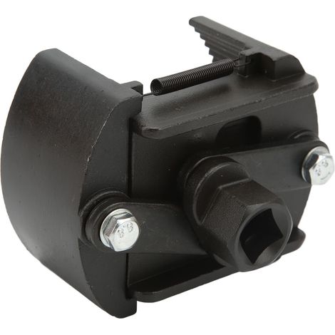 Clé à filtre à huile réglable en acier au carbone, compatible avec une poignée à cliquet de 1/2 pouce pour filtres à carburant de 80 à 105 mm (1/5)