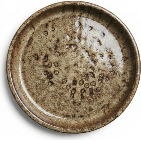 Provencelia Keramik-Untersetzer für Blumentöpfe Ø 20 cm – Sandfarben – glasiert, frostbeständig & handgefertigt (1/2)