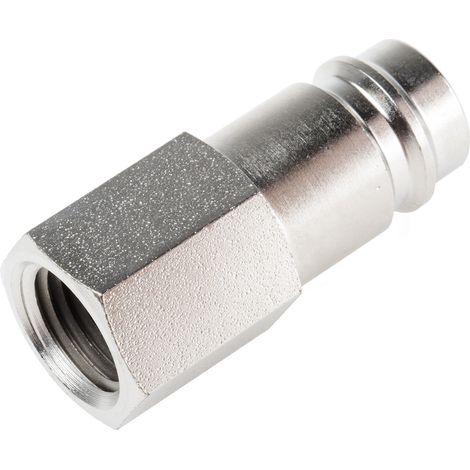 Raccord rapide pneumatique RS PRO, Filetage vers Femelle G 1/4 Femelle 1/4pouces en Laiton ( Prix pour 1 ) (1/2)