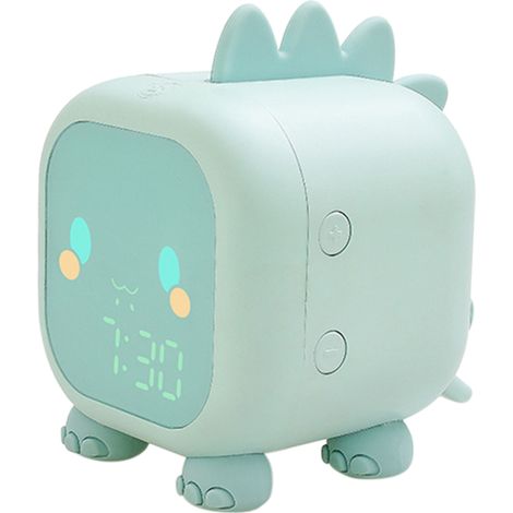 Digitaler Kinderwecker mit Nachtlicht, 2 Alarmen, 1500-mAh-Akku