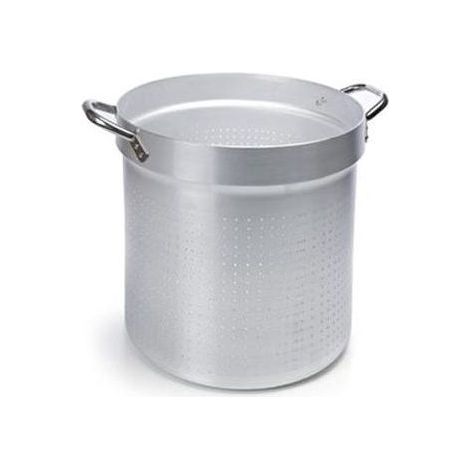 Ballarini 7061 Serie 7000 Colapasta Cilindrico in Alluminio Puro 99% con Maniglie in Acciaio Inox Diametro 32 cm Altezza 31 cm colore Argento