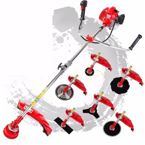 Coupe-Herbe 7 en 1 avec sécateur d'arbre à Essence Multi débroussailleuse à Moteur 52cc (1/5)