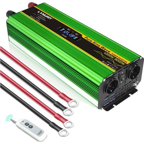 Inversor de onda sinusoidal pura, alta capacidad de potencia, 12V-220V-8000W (1/2)