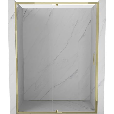 Mexen Exo Duschabtrennung 140 cm, transparent, gold - 819-140-000-50-00 (1/5)