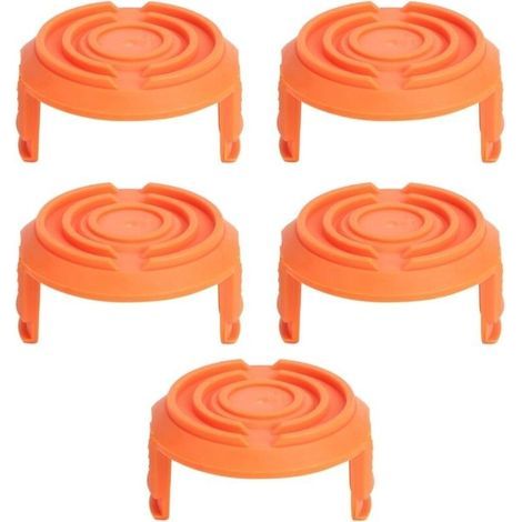Lot de 5 couvercles de capuchon de bobine de coupe-herbe pour coupe-bordures Worx WA0010 (1/5)