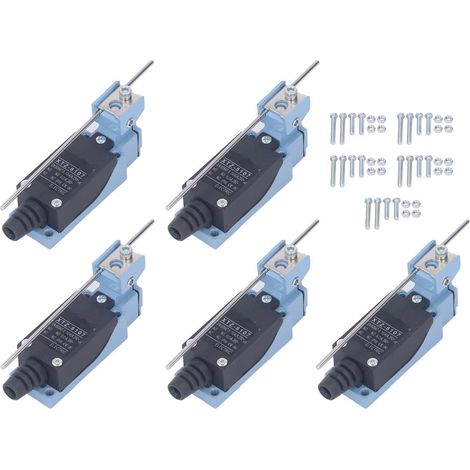 Interrupteur de fin de course à levier réglable 5 pièces, 250V 380V, pour fraiseuse CNC, imprimante 3D et outillage (1/5)