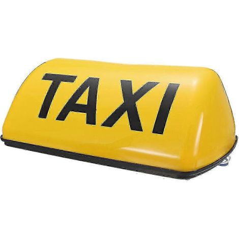 Lampe de signalisation magnétique étanche 12 V pour taxi - Jaune (1/4)