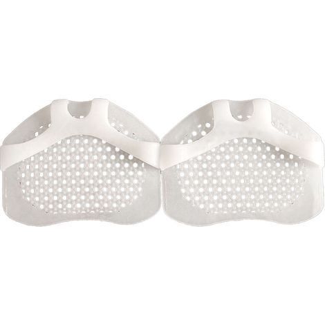 Semelle avant silicone anti-dérapante, coussinet doux pour talons hauts, blanc, 1 paire, antidérapant, alvéolé. (1/5)