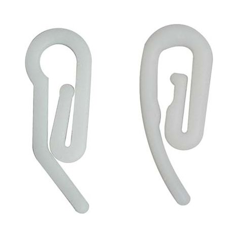GANCIO X FETTUCCIA A CORDA - NYLON BIANCO GRANDE CF= PZ 1000- 1 confezioni