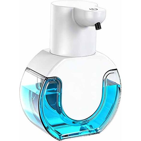 420 ML Distributeur de Savon Automatique, Distributeur Savon Automatique Mural, IPX5 étanche sans Contact Distributeur Savon Mousse avec Capteur Infrarouge, Rechargeable par USB (1/5)