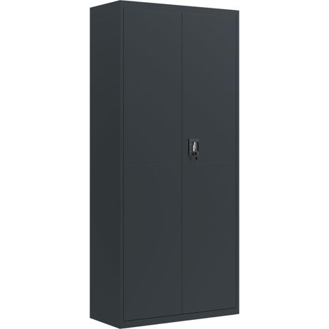 Armadio Classificatore Antracite 90x40x200 cm in Acciaio vidaXL
