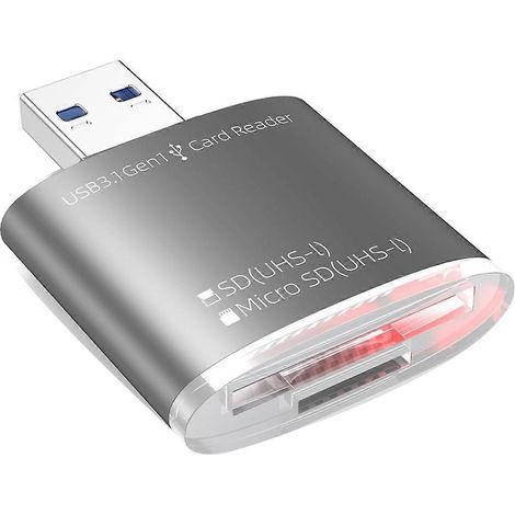 Adaptateur lecteur USB et SD 2 en 1, adaptateur carte SD/TF vers USB 3.0 (1/5)