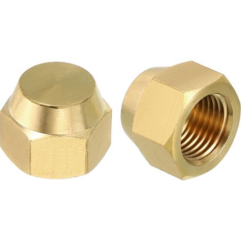 2Pcs Bouchon Évasé en Laiton 5/16" Filetage Femelle 7/16-20UNF (1/5)