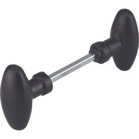 Thirard – Bouton double ovoide carré 6x90mm – Alliage acier – Réglage par vis pointeau – Pour porte épaisseur 43mm maxi