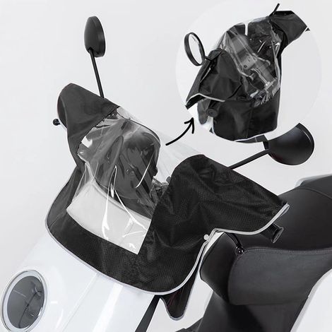 Étanche Housse, Pluie Imperméable Panneau Habillage Universel, Protection Contre la Poussière et le Soleil (Noir) (1/5)