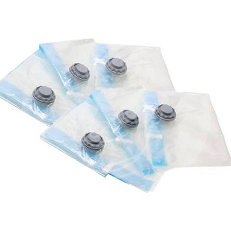 TrAdE Shop Traesio - Sacchetti Buste Sottovuoto 60x80cm Salva Spazio Per Protezione Abiti Vestiti -