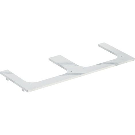 Geberit ONE Plaque de lavabo, découpe double, pour lavabo à (1/2)