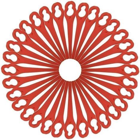 pair Lot de 100 lames de rechange en plastique pour Ferrex-Aldi FAR 201 97699 2002706 FE220 491 (1/5)