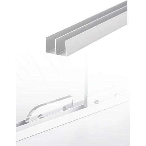 Kit de quincaillerie pour porte placard avec rail coulissant double et (1/5)