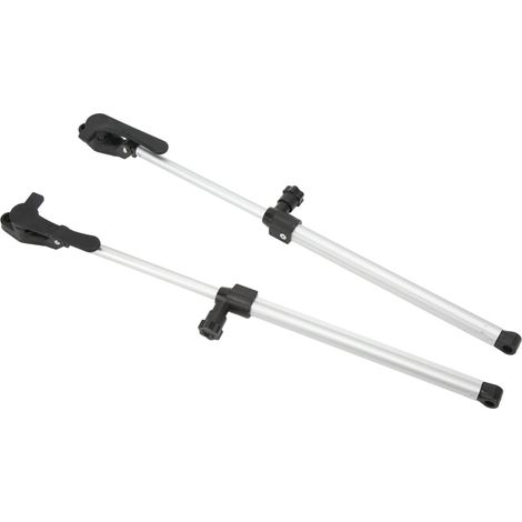 Beyamis Lot de 2 barres de support de fenêtre télescopiques en alliage d'aluminium de 310 à 435 mm pour camping-car et caravane. (1/5)
