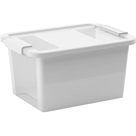 KIS 8452000 0594 01 BOÎTE DE RANGEMENT BI BOX 11 LITRES EN GRIS-TRANSPARENT PLASTIQUE, 36,5X26X19 CM
