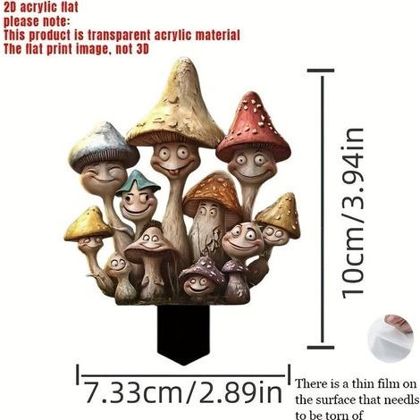 Décoration de jardin - Figurines de jardin pour l'extérieur - Résistantes aux intempéries - Elfes assis - Figurines de jardin en résine 2D - Décoration de jardin - Cadeau - Décoration de jardin (1/5)