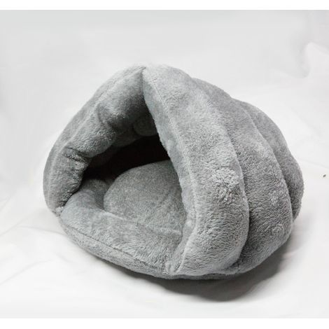Einteiliges Set, graues Katzenhaus, Schlafsack für Tiere (1/2)
