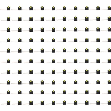 100 x Support LED 3mm 90° avec abat-jour jaune pour composants de contrôle industriel (1/5)